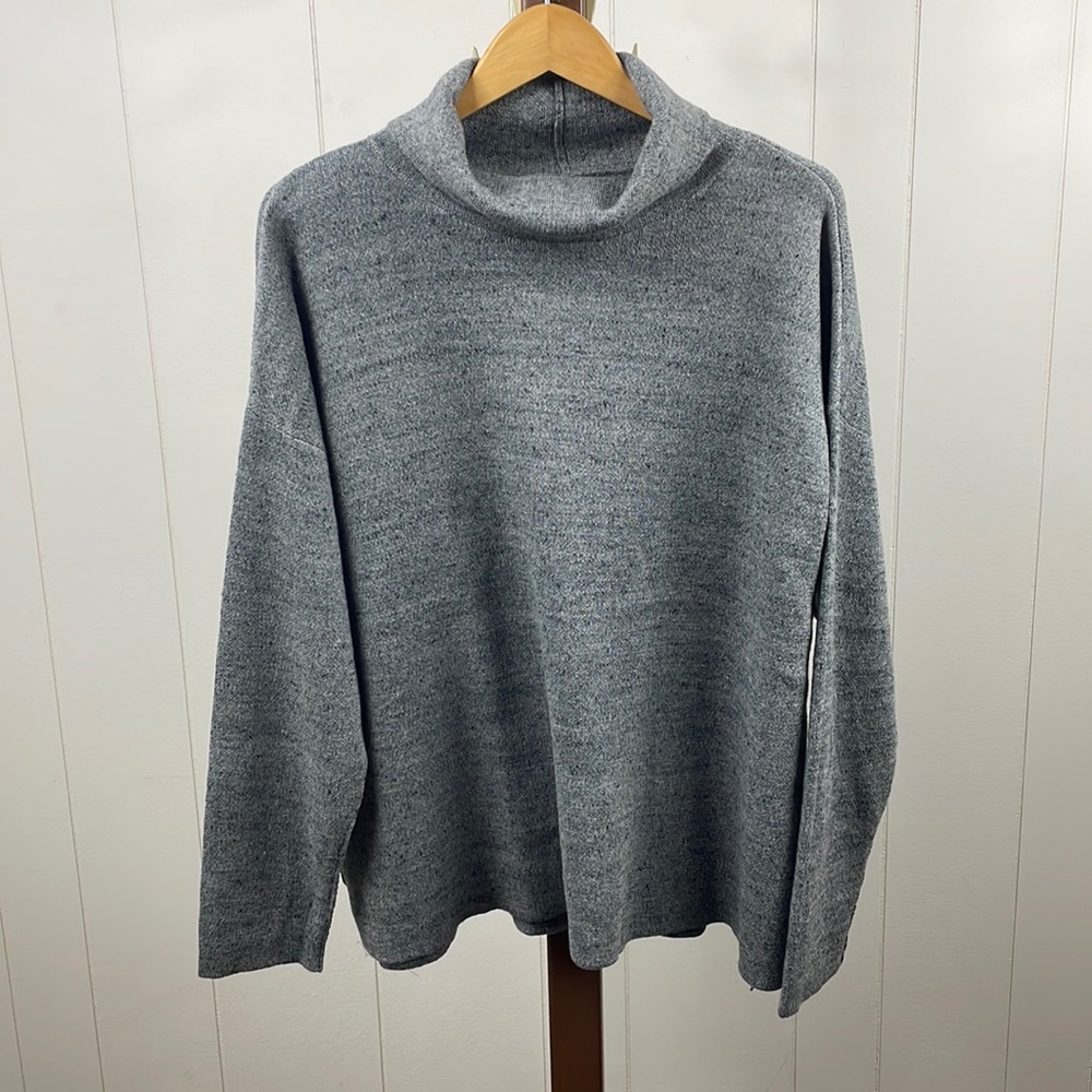 Caslon NWT Grey Dark Heather Turtleneck Sweater